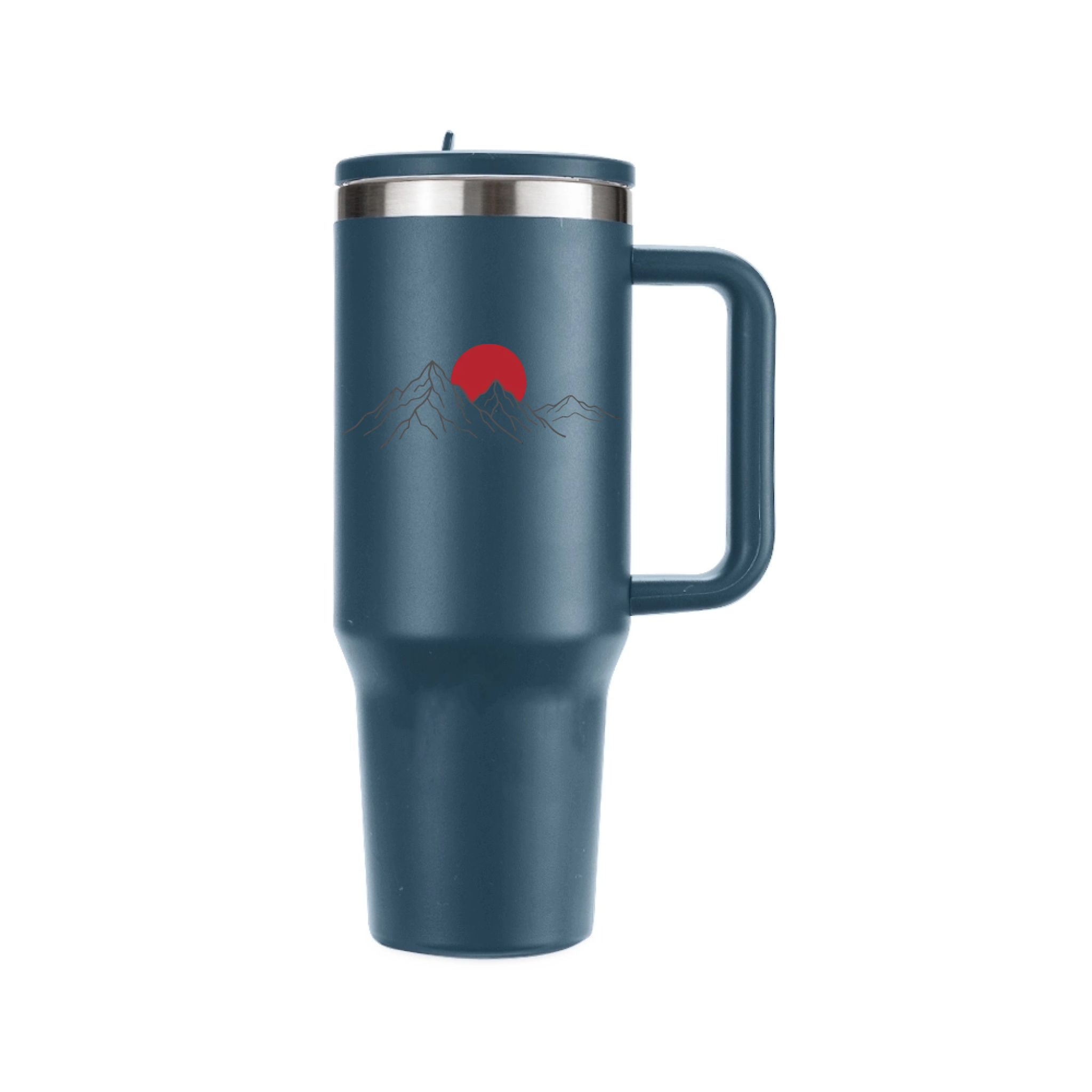 Caneca Térmica 1,2L POC Studio — Azul-marinho
