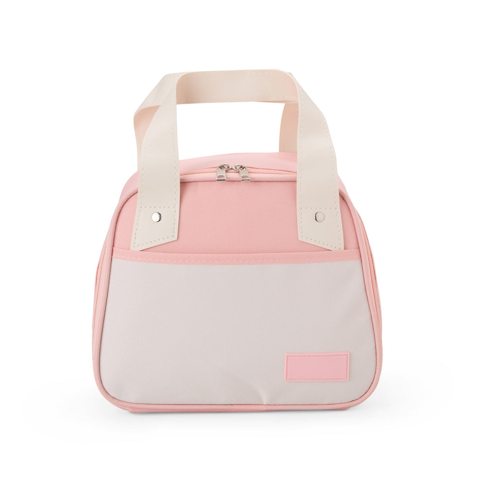 Bolsa térmica Fresh 5L azul e branca com alças reforçadas e bolso frontal - POC.case

