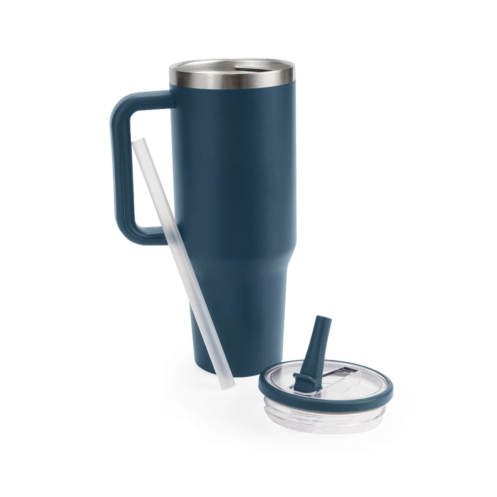 Caneca Térmica 1,2L POC Studio — Azul-marinho