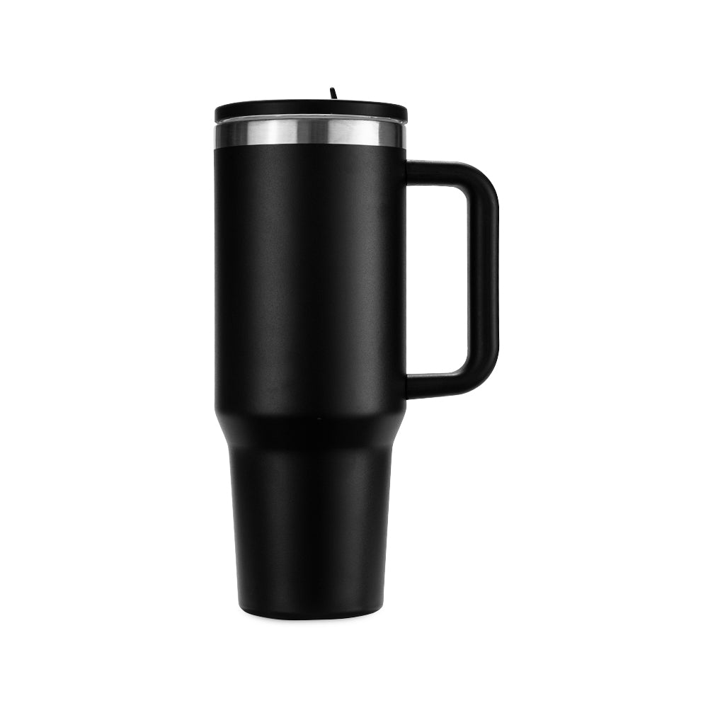 Caneca Térmica Inox 1,2L com Alça, Tampa e Canudo — Personalizada