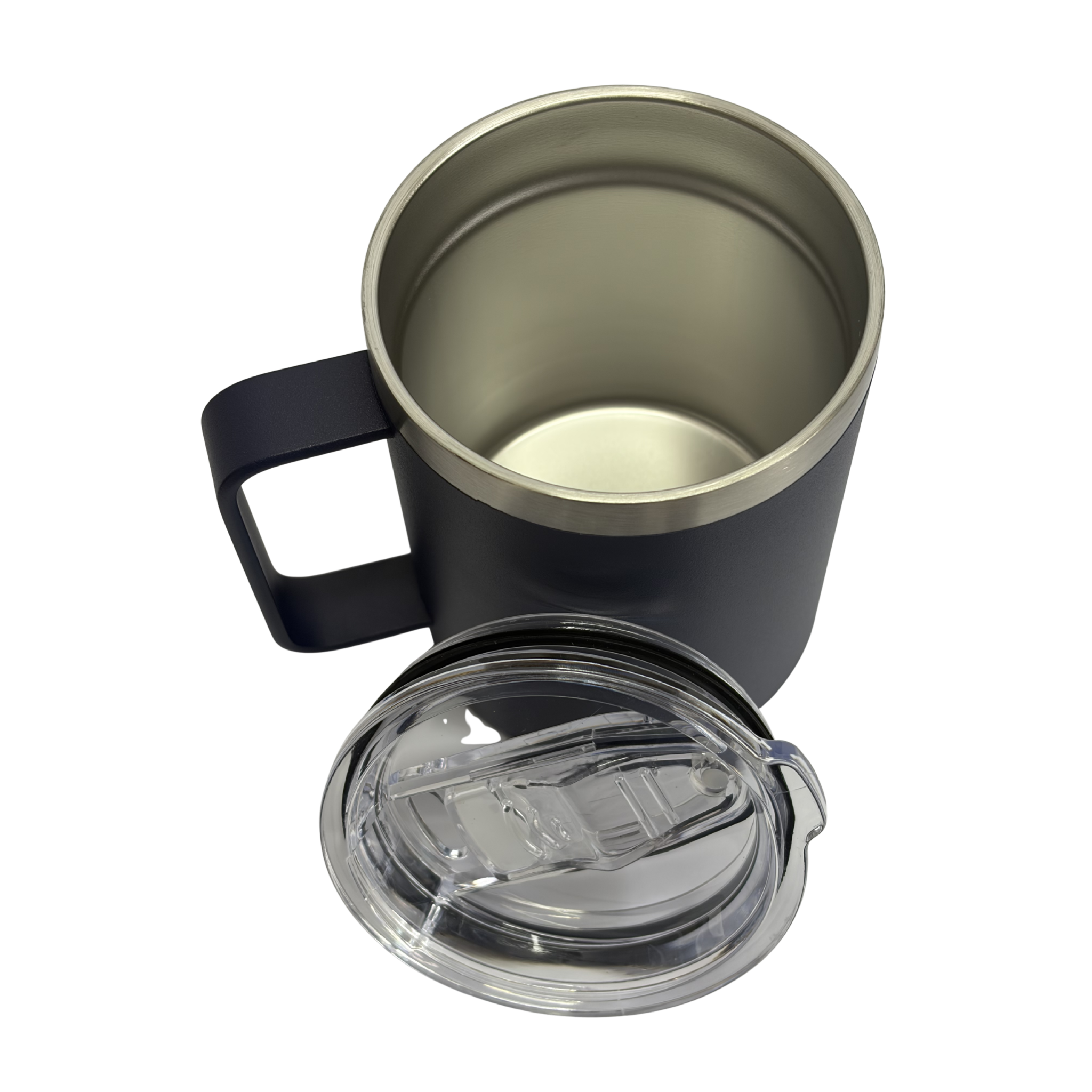 Caneca Térmica Inox 360ml com Alça e Tampa