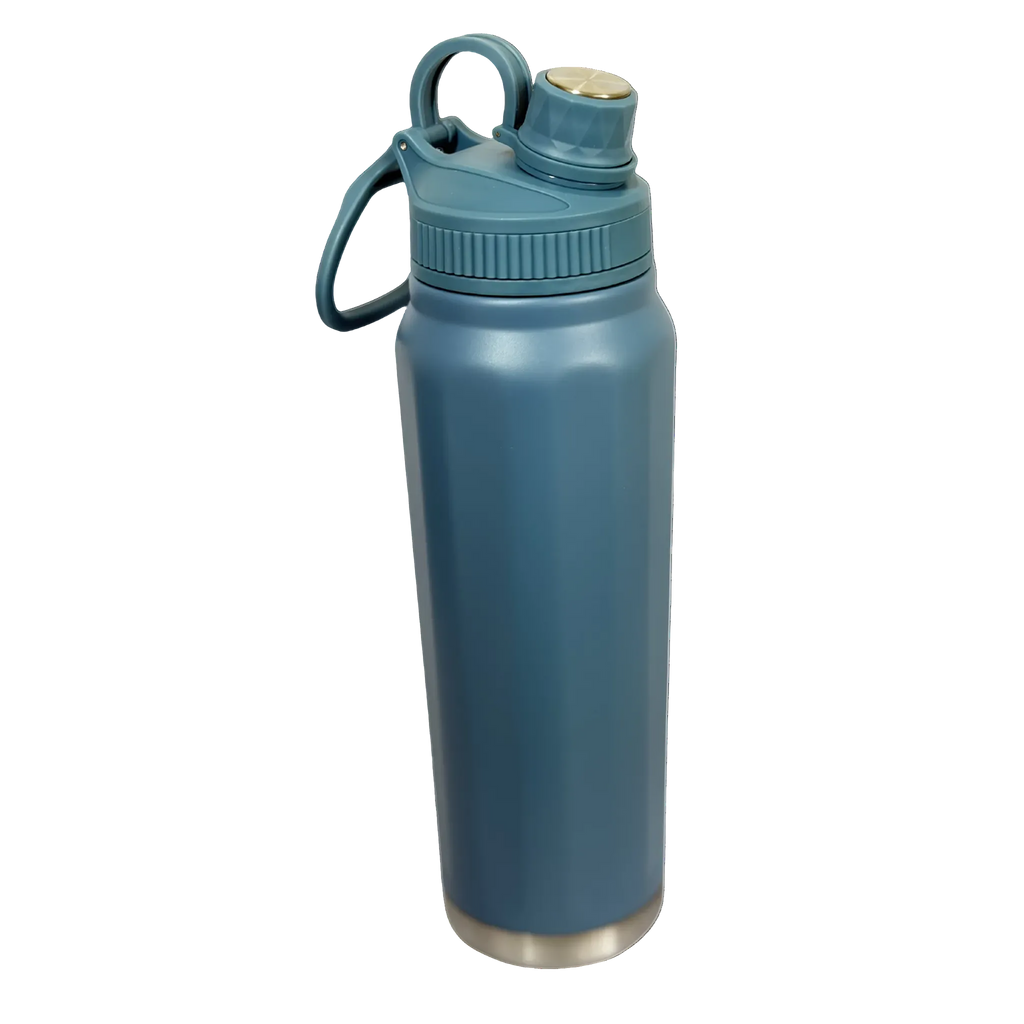Garrafa Térmica Inox 950ml Azul com Bico – Linha Fé | POC.case