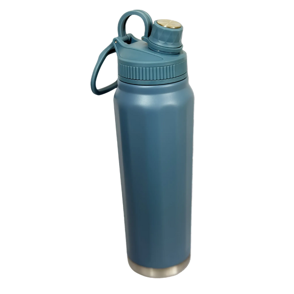 Garrafa Térmica Inox 950ml Azul com Bico – Linha Fé | POC.case
