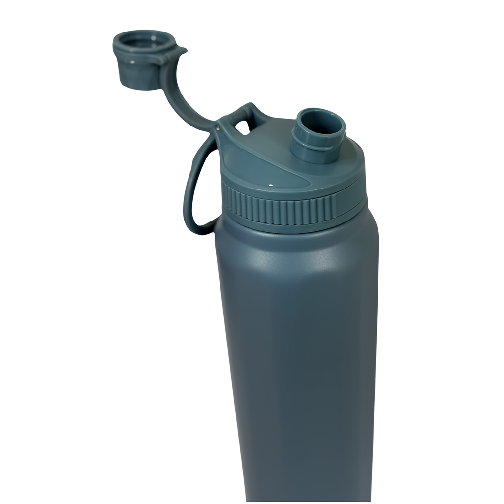 Garrafa Térmica Inox 950ml Azul com Bico – Linha Fé | POC.case