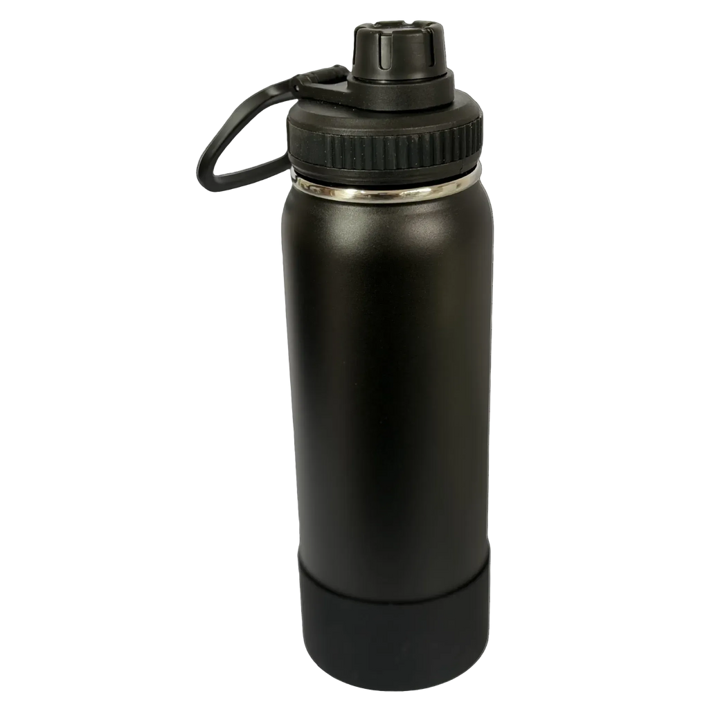 Garrafa Térmica Inox 800ml Preta com Infusor