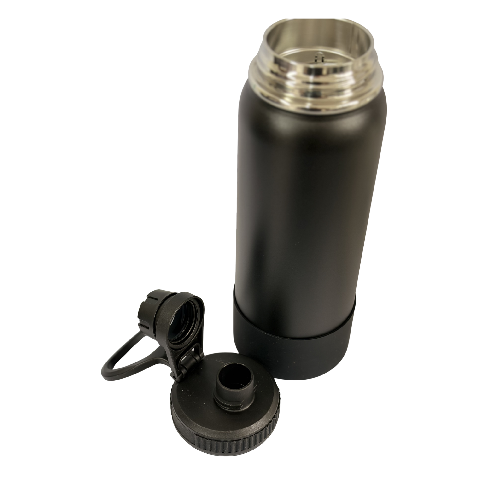 Garrafa Térmica Inox 800ml Preta com Infusor