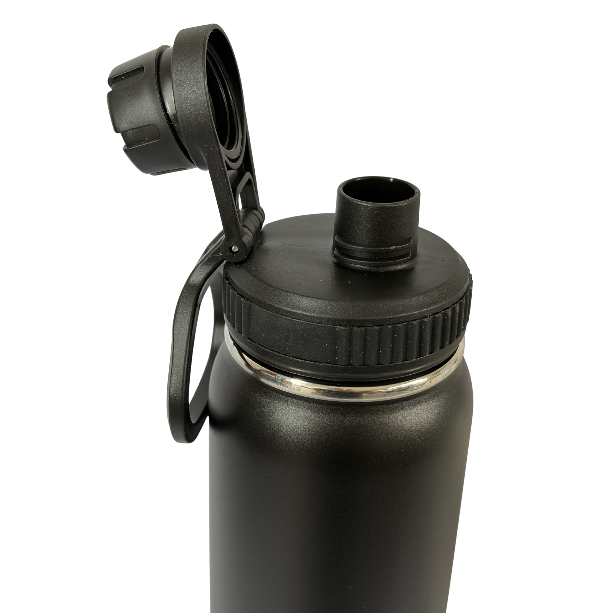 Garrafa Térmica Inox 800ml Preta com Infusor